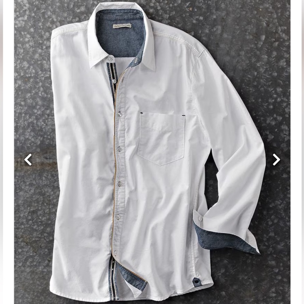 Men's Whiteout Oxford Shirt Carbon2Cobalt Size M